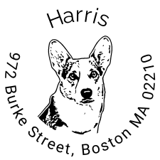 Dog Return Address Stamp